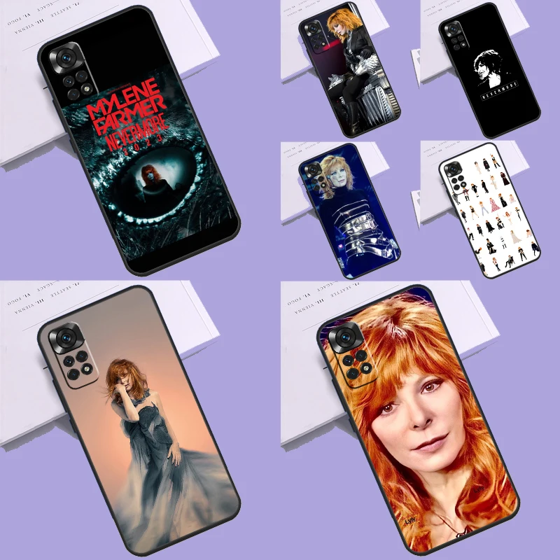 Mylene Farmer Case For Xiaomi Redmi Note 12 11 10 8 9 Pro 9S 10S 11S 12S Redmi 12 9C 10C 12C Back Cover