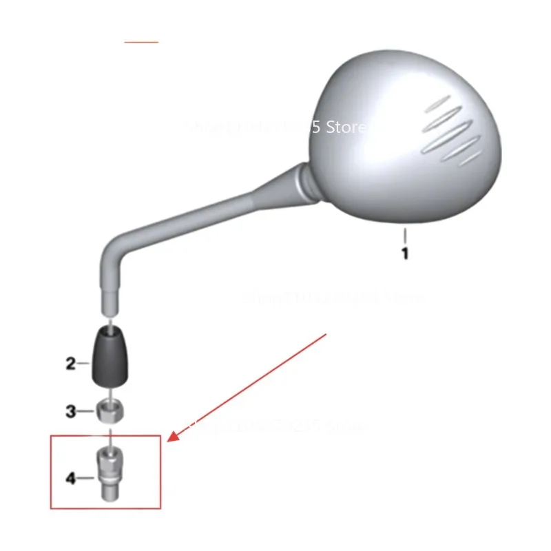 Motorcycle Rearview Mirror Adapter Screw Fixation Rod for R1200R R1200GS RnineT