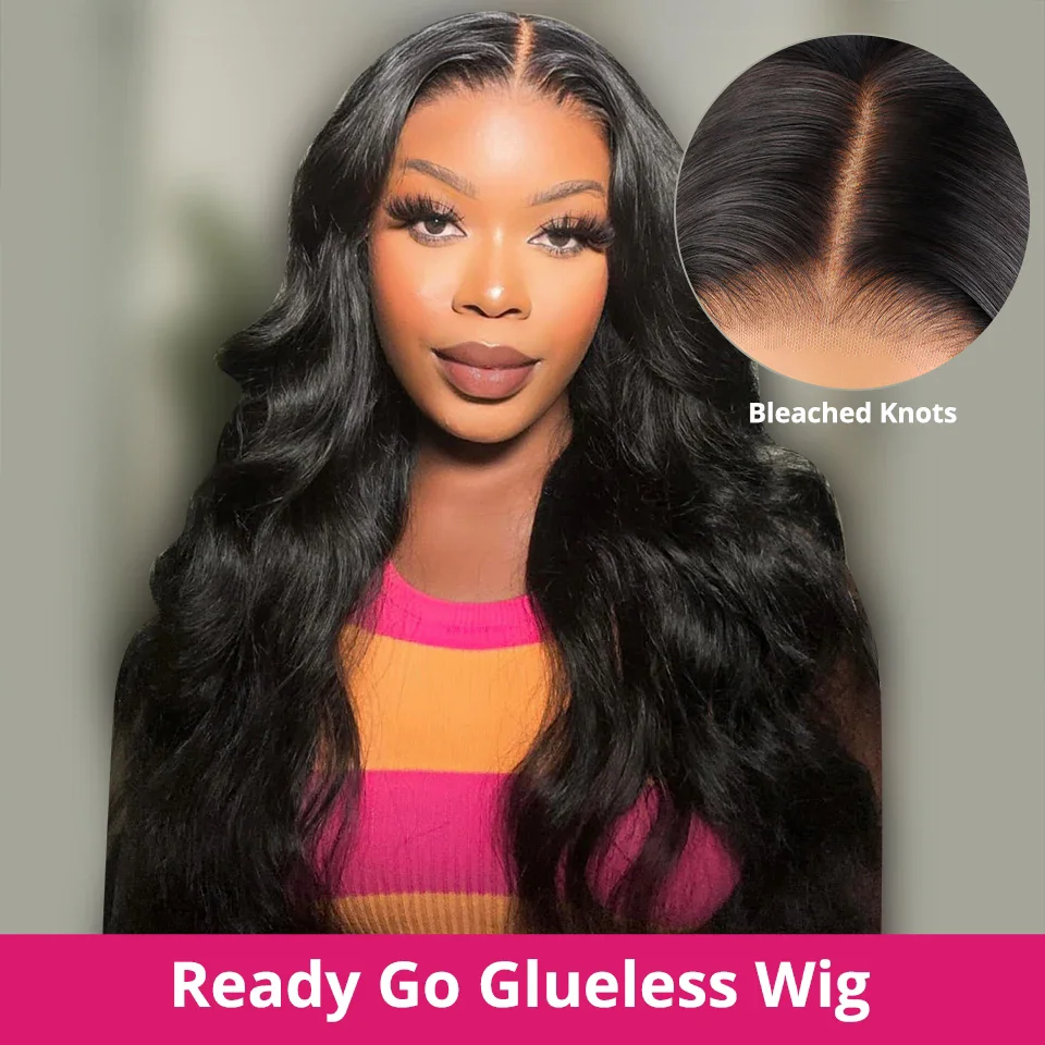 Body Wave New Glueless Wigs Human Hair Remy 180% 4x6 5x5 Lace Closure Wig For Women Indian Pre Cut Hairline For Women MYLOCKME