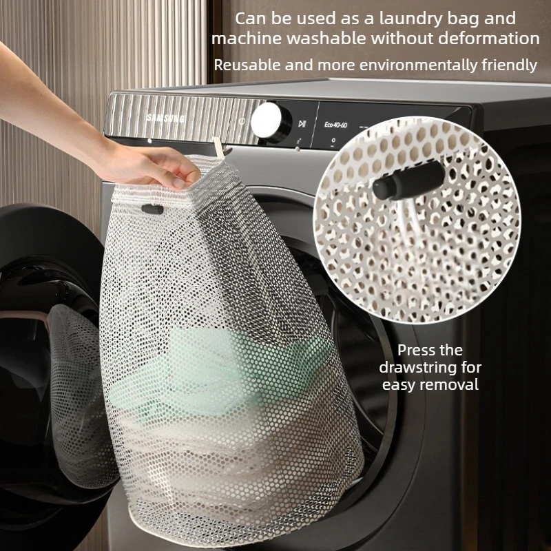 Wall-Mounted Laundry Hamper,Foldable Dirty Clothes Storage Bag,Suction Cup Hanging Basket,No-Drill Space-Saving Organizer - view 5