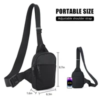 Fashionable Mini Crossbody Bag for Men with Stainless Steel Lock RFID Anti-Theft Mobile Phone Single Shoulder Bag 5