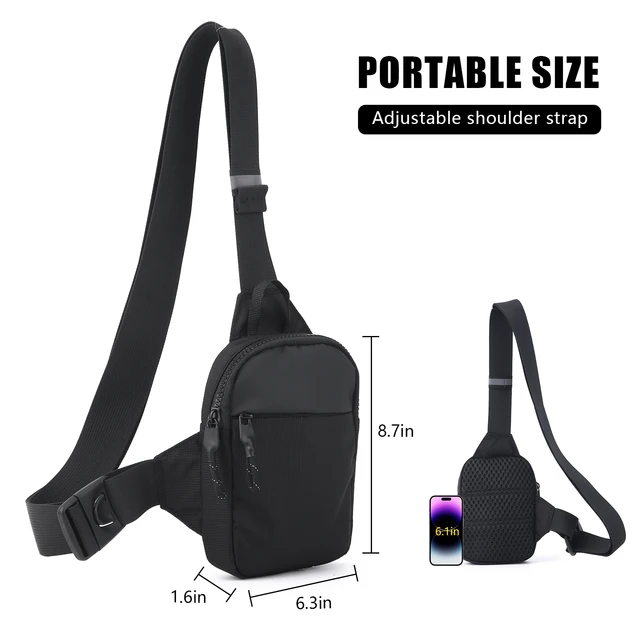 Fashionable Mini Crossbody Bag for Men with Stainless Steel Lock RFID Anti-Theft Mobile Phone Single Shoulder Bag – view 5