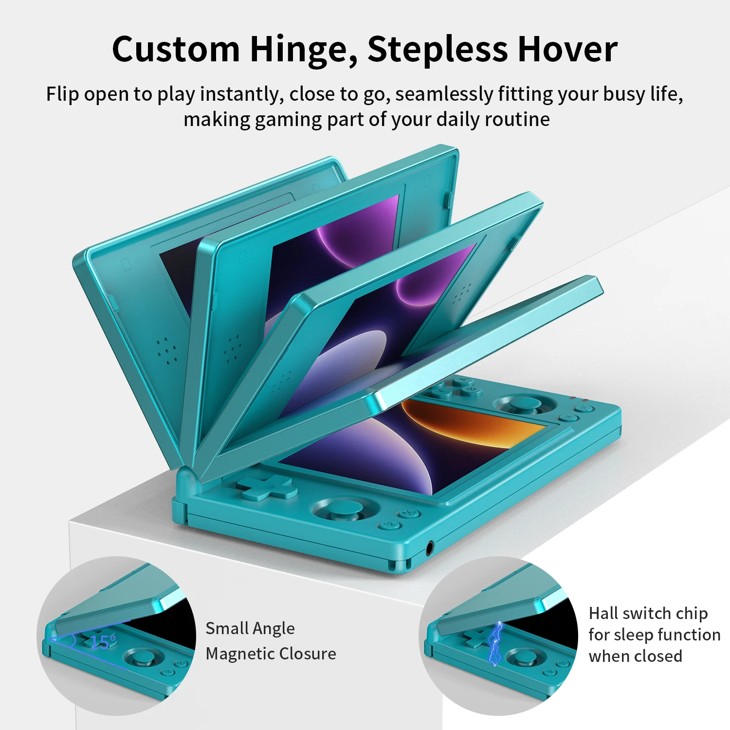 Anbernic RG DS ريترو لعبة فيديو وحدة التحكم 4 بوصة IPS المزدوج متعدد اللمس شاشة أندرويد 14 فليب لعبة لاعب RGDS لهدايا عيد الميلاد #3
