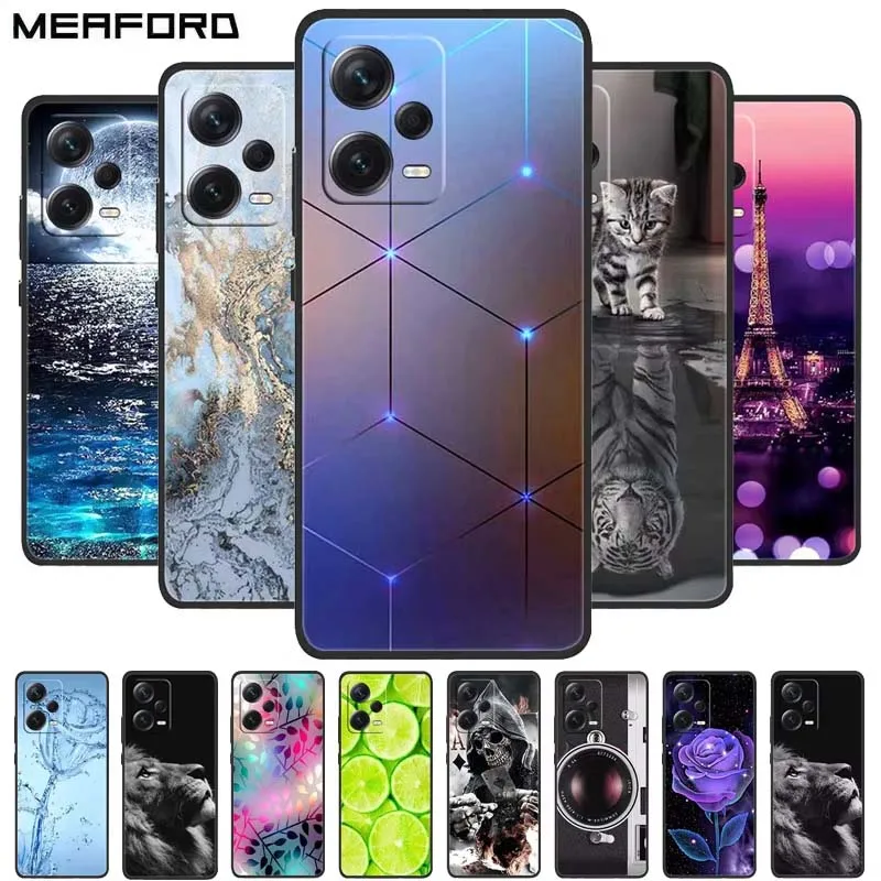 For Xiaomi Redmi Note 12 Pro 5G Case Soft TPU Silicone Case for Xiaomi Redmi Note12 Pro Plus + 5G Phone Cover Shockproof Coque