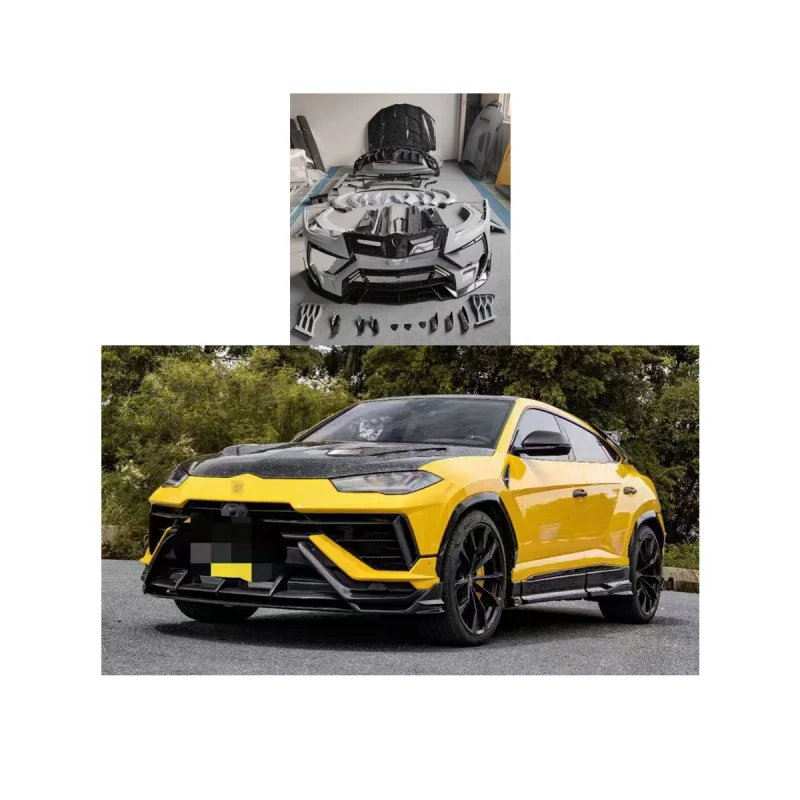 For Lamborghini Urus 2022-2024 upgrade Mansory kit Generation 3th model bodykit include Front and Rear car bumper side skirts