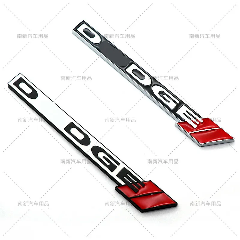 3D Metal Car Front Grille Emblem Grill Emblem For Charger Dodge Letter Stickers Word Dart Challenger Srt Accessories Key Ring