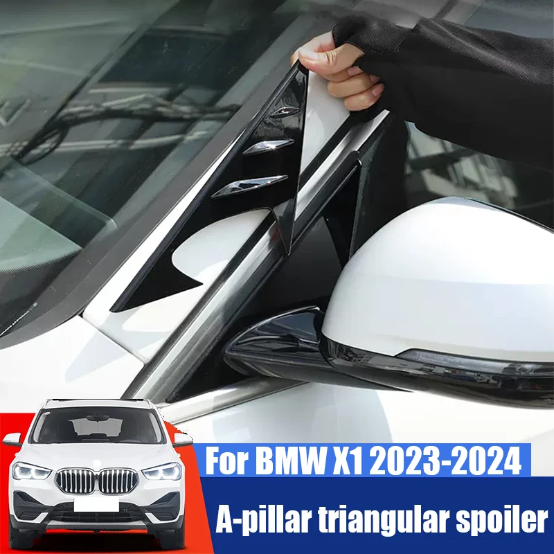 

Для BMW X1 2023 2024 зеркало заднего вида A-pillar треугольная декоративная крышка спойлер аксессуары для модификации