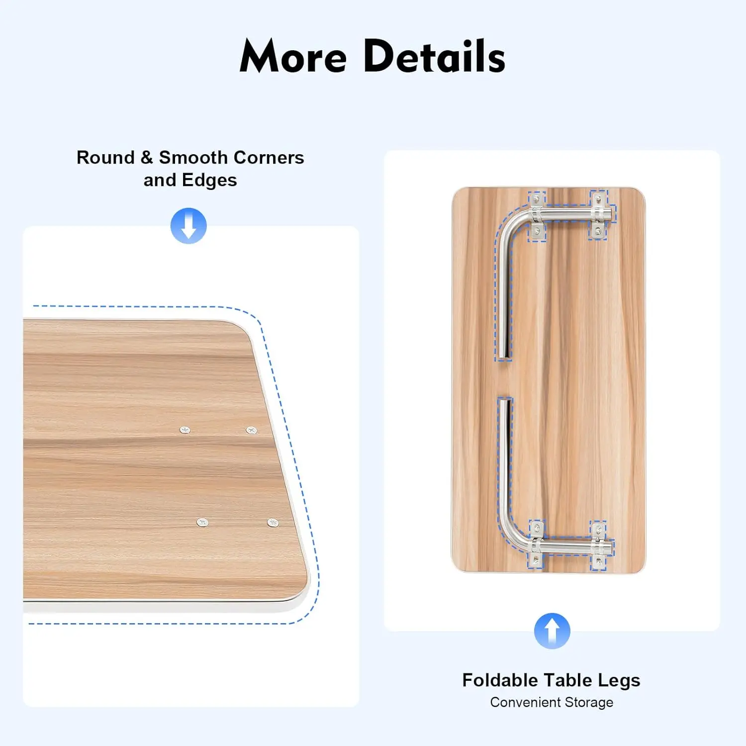 Universal Removable Wooden Wheelchair Tray - Detachable Table Accessory for Eating, Writing & Reading | Fits Adult Wheelchairs