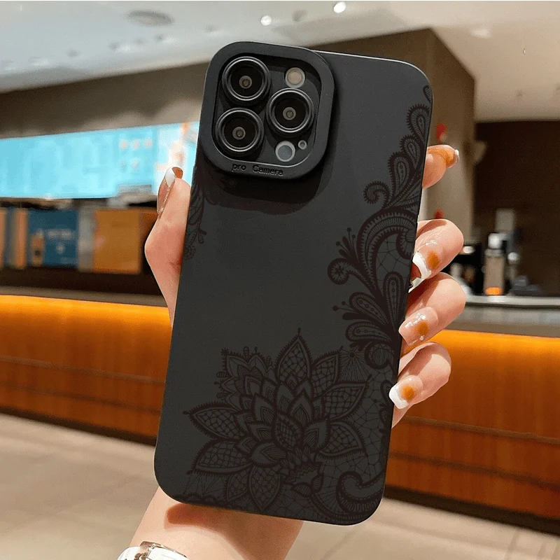 Luxury Lotus Flower Soft Case for Samsung A16 A56 A36 A55 A54 A35 A15 A52 A53 A34 A33 S26 S25 Ultra S23 S22 Plus S24 FE Covers