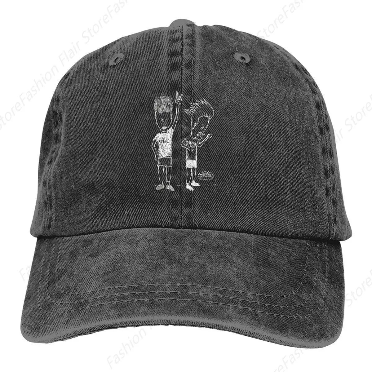 Head Bang Sketch Baseball Cap Men Hats Women Visor Protection Snapback Beavis and Butt-Head Caps