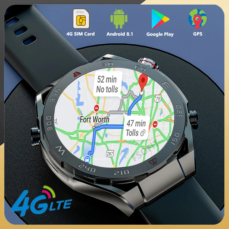 

Смарт-часы 4G LTE GPS Wifi SIM-карта телефон 5 Мп камера IP67 пульсометр Google Play загрузка приложений Android Ultimate Смарт-часы
