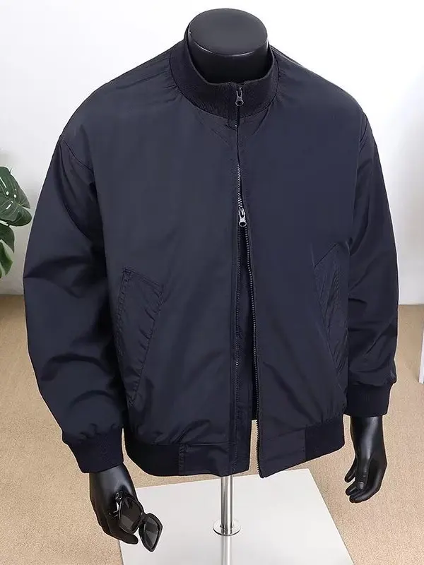 

Ma Flight Jaet Men's Summer Thin ort Outerwear High-End ape American Stand Collar Baseball orm Blue Color