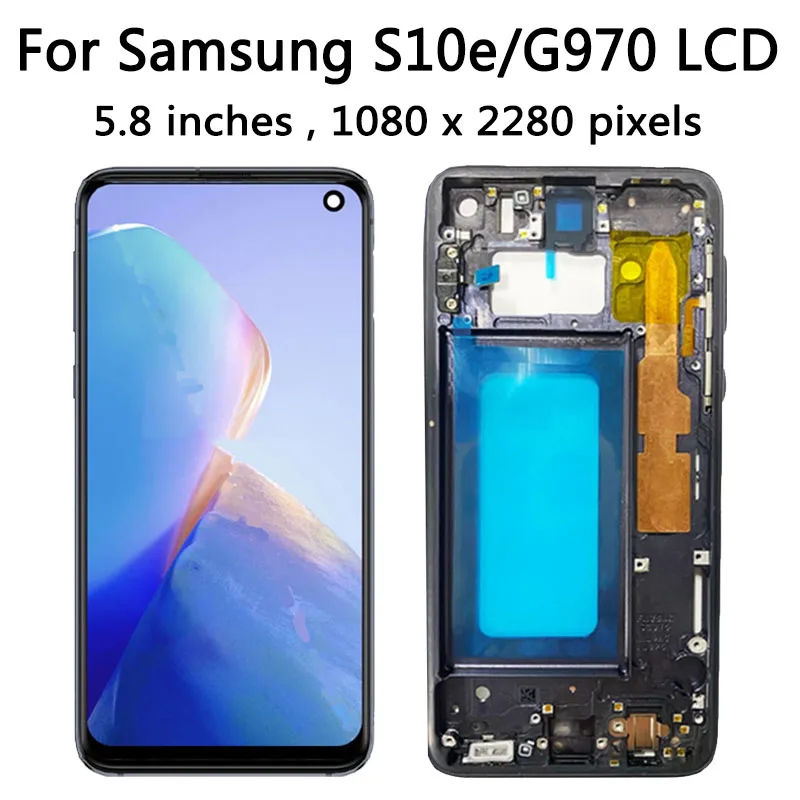 TFT Quality S10E Display Screen For Samsung S10e G970FU LCD Touch Screen Digitize Assembly Replacement Repair Parts