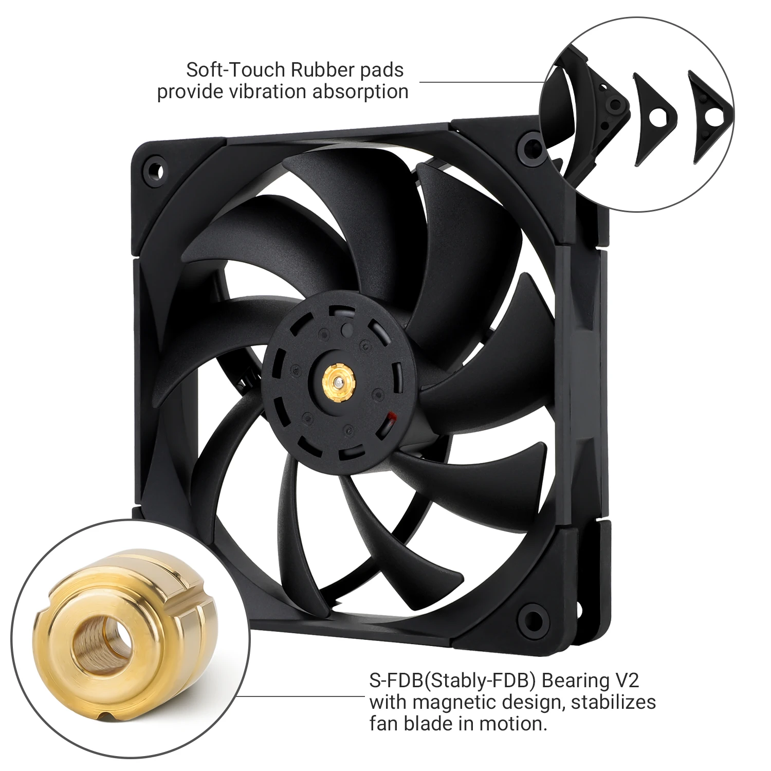 مروحة تبريد Thermalright 120 مم TL- C12 pro/pro G/PRO W مروحة تبريد وحدة المعالجة المركزية 1850 دورة في الدقيقة S-FDB تحمل 4Pin·Pwm #5