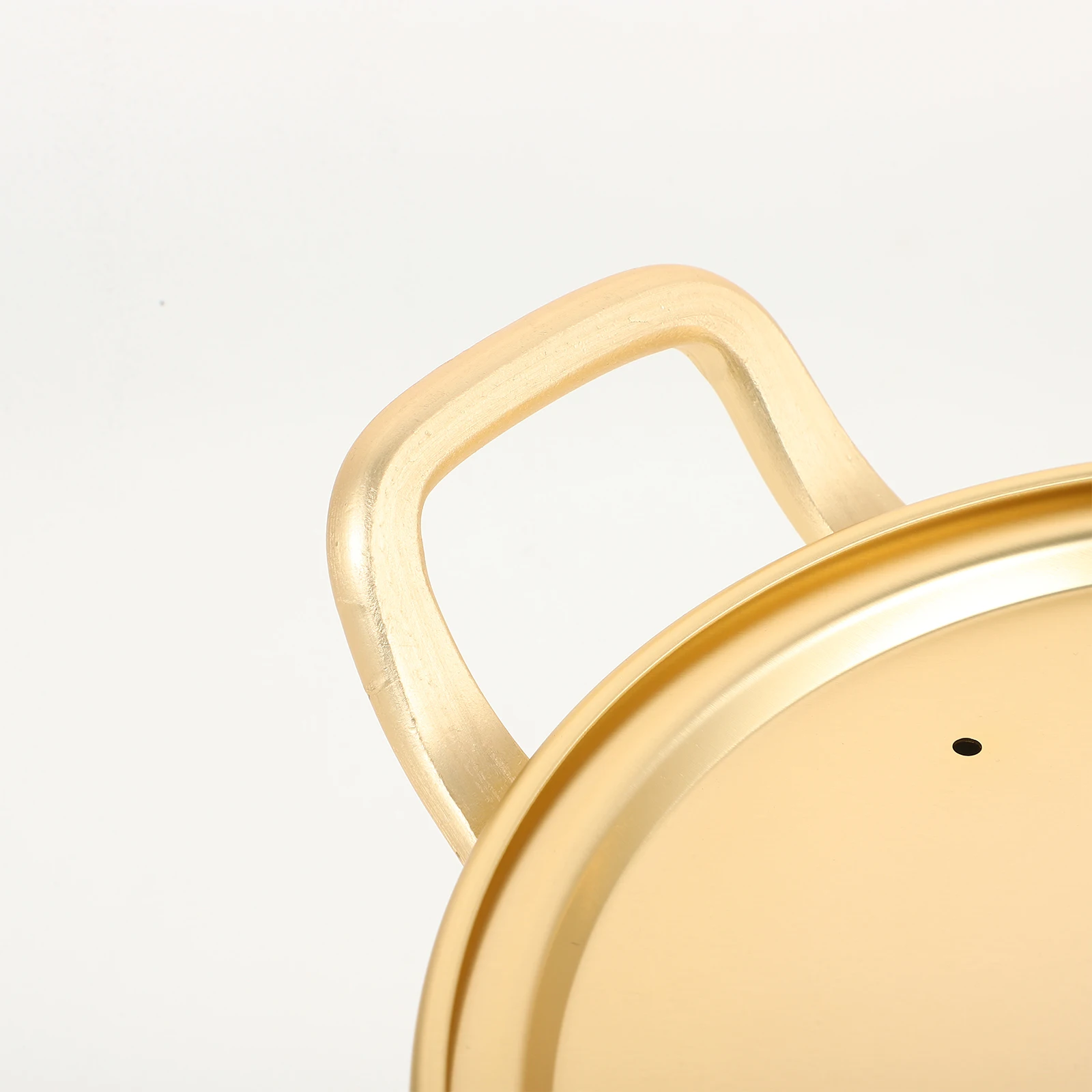 

1pc Non-Stick Aluminum Soup Pot Double Handle Binaural Noodle Pan For Instant Ramen Korean Cooking Portable Kitchen Cookware