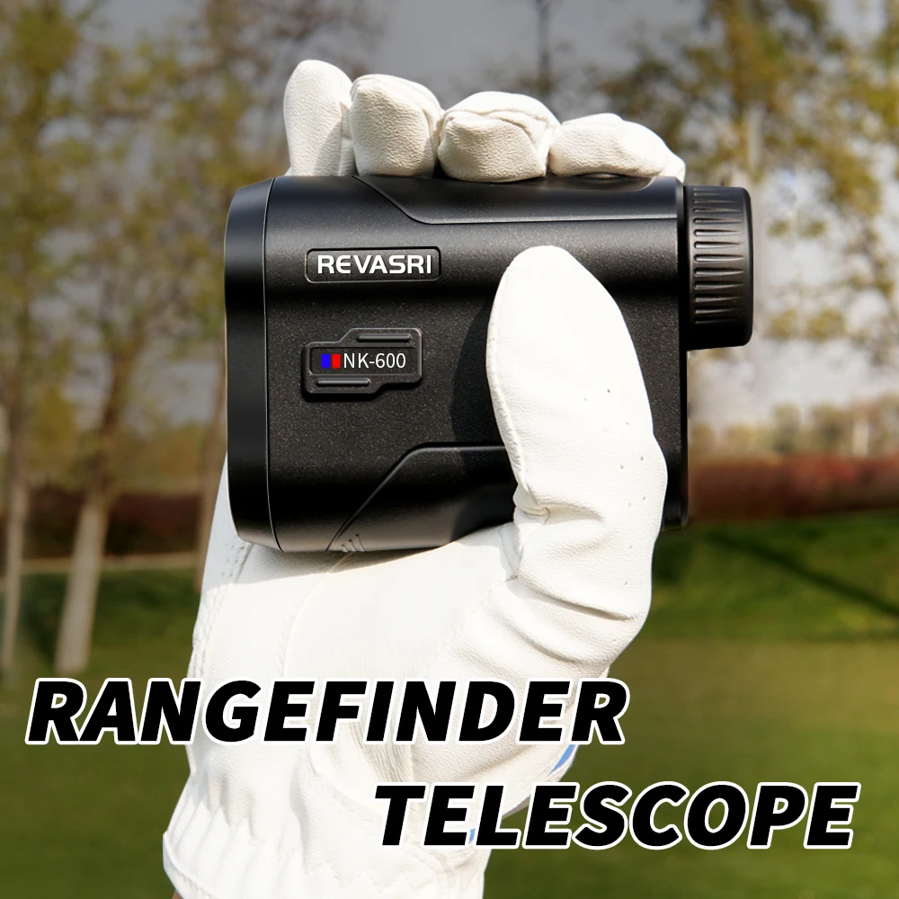 Imagem -04 - Revasri Golf Laser Telêmetro 600m Bateria Recarregável Inclinação e Vibração de Bloqueio de Mastro de Bandeira para Golfe Caça Caça Carcaça