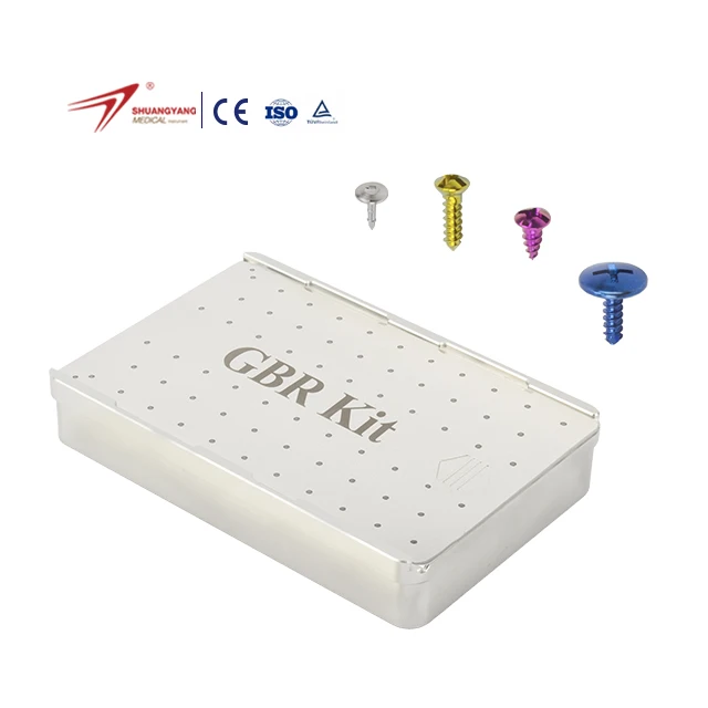 Double Yang Dental Master GBR Bone Nail Kit - Left-handed Thread 7/8/10 Size, Implantable Artificial Organ, Level 3