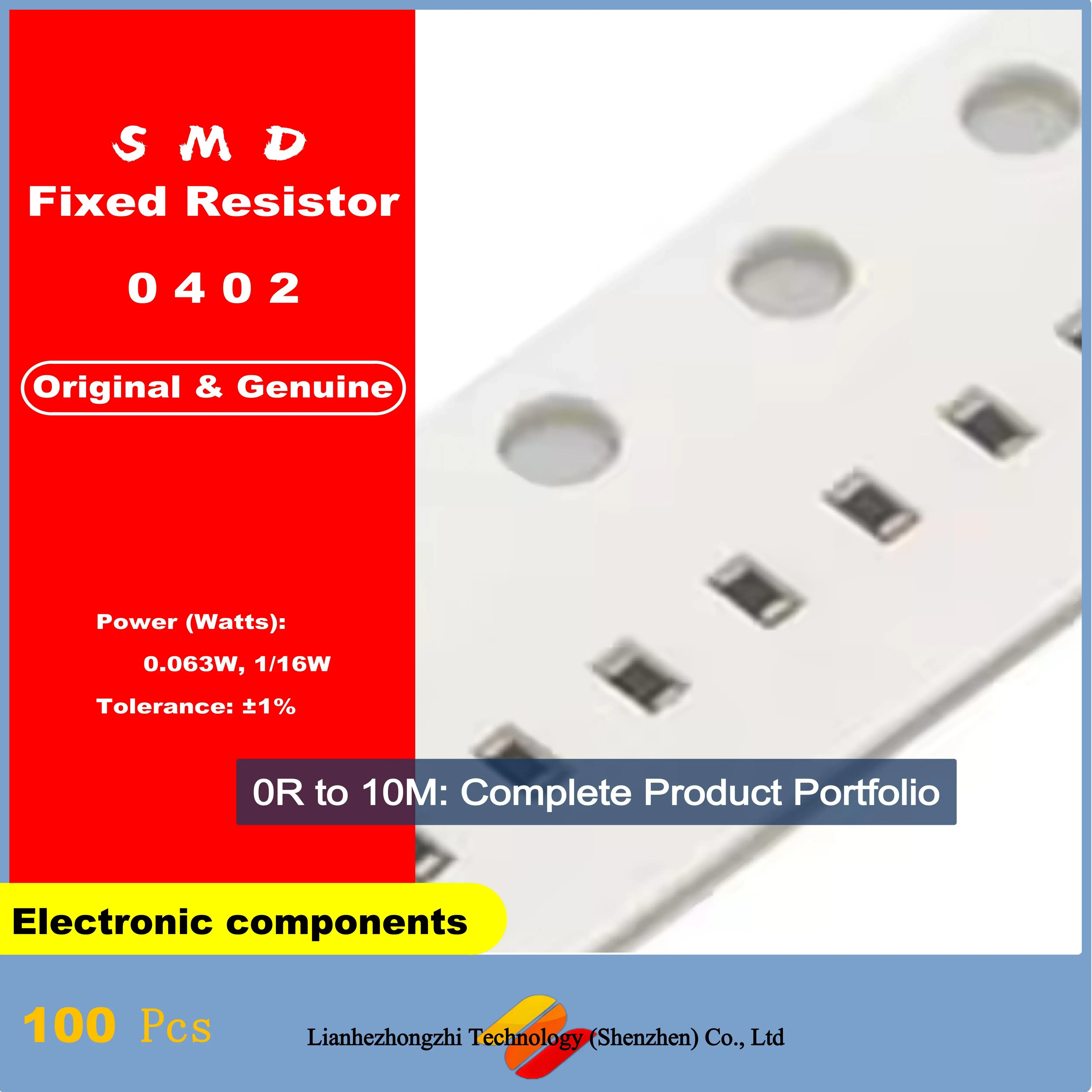 

100pcs 1% 0402 Chip Fixed Resistor 0R~1M 1/16W 0 1 10 22 100 150 220 330 ohm 1K 2.2K 4.7K 10K 100K 1R 10R 100R 150R 220R 330R 1M