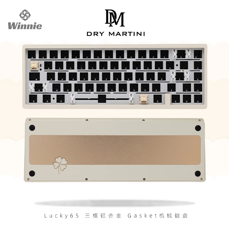 

Weikav Lucky 65 Mechanical Keyboard 66 Keys Three Mode Full Key Hot Swap 3750mah Gb Back Light Bluetooth Kit Gaming Keyboard