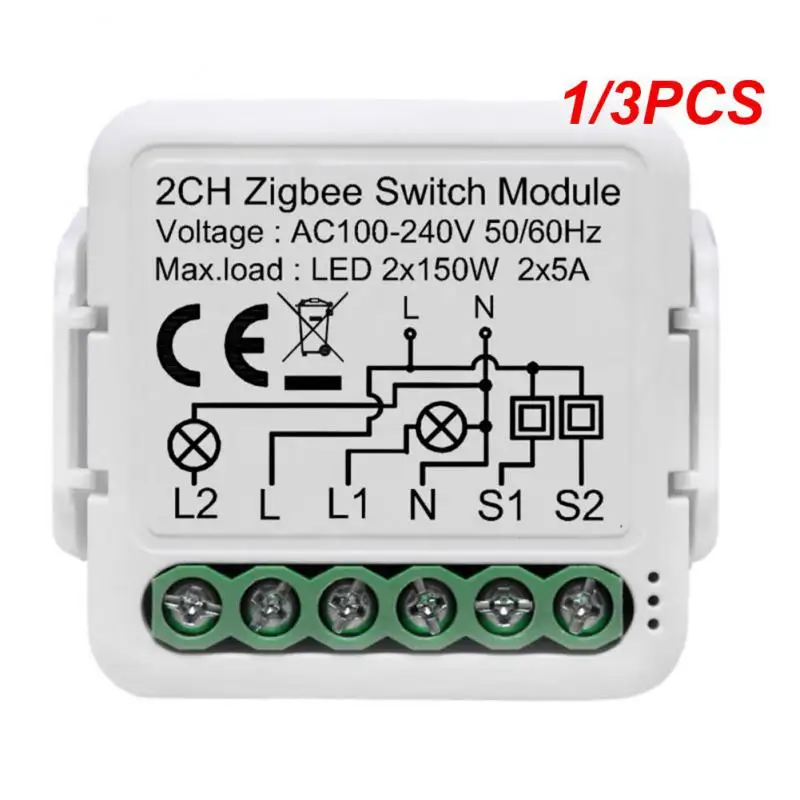 

1/3 шт., модуль переключателя, умный выключатель, 1, 2, 3, 4 клавиши, поддерживает 2-стороннее управление, работает с Alexa Home