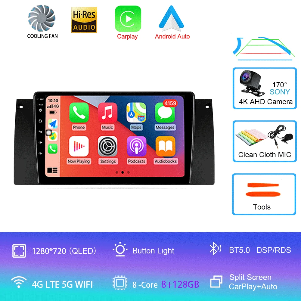 Android Autoradio 15 Voor BMW X5 E39 E53 1999-2006 Multimedia Video Player Stereo Navigatie GPS Geen 2din 2 din dvd