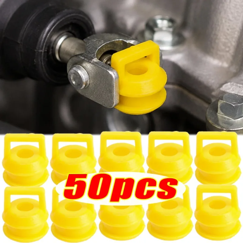 5~50PCS Car Transmission Shift Cable Sleeve Bushings Connecting Rod Sleeve Clamps Nylon Gear Shift Cable Sleeves for Chevrolet