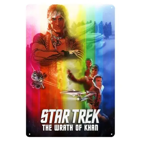 The Wrath Of Khan Movie Metallposter Blechschild 20x30cm Platte aus Aluminium