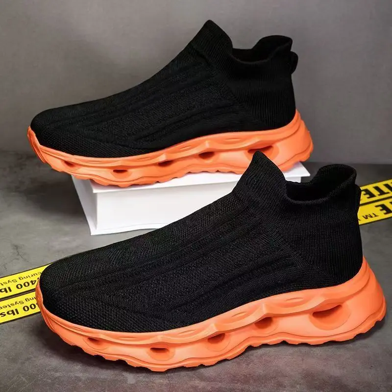 

Весенне-осенние дышащие сетчатые туфли, модные, легкие, дезодорирующие и повседневные мужские кроссовки на мягкой подошве.