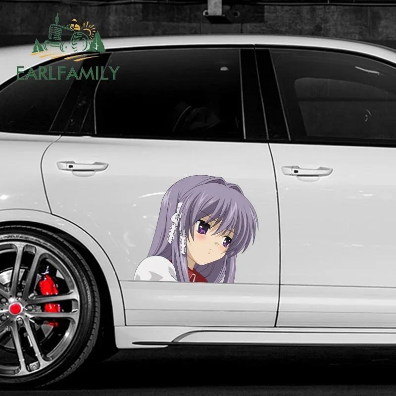 

EARLFAMILY 43cm X 37cm Kyou Fujibayashi Funny Anime Creative Car Stickers Waterproof Decal Vinyl Material Scratch Proof Decor