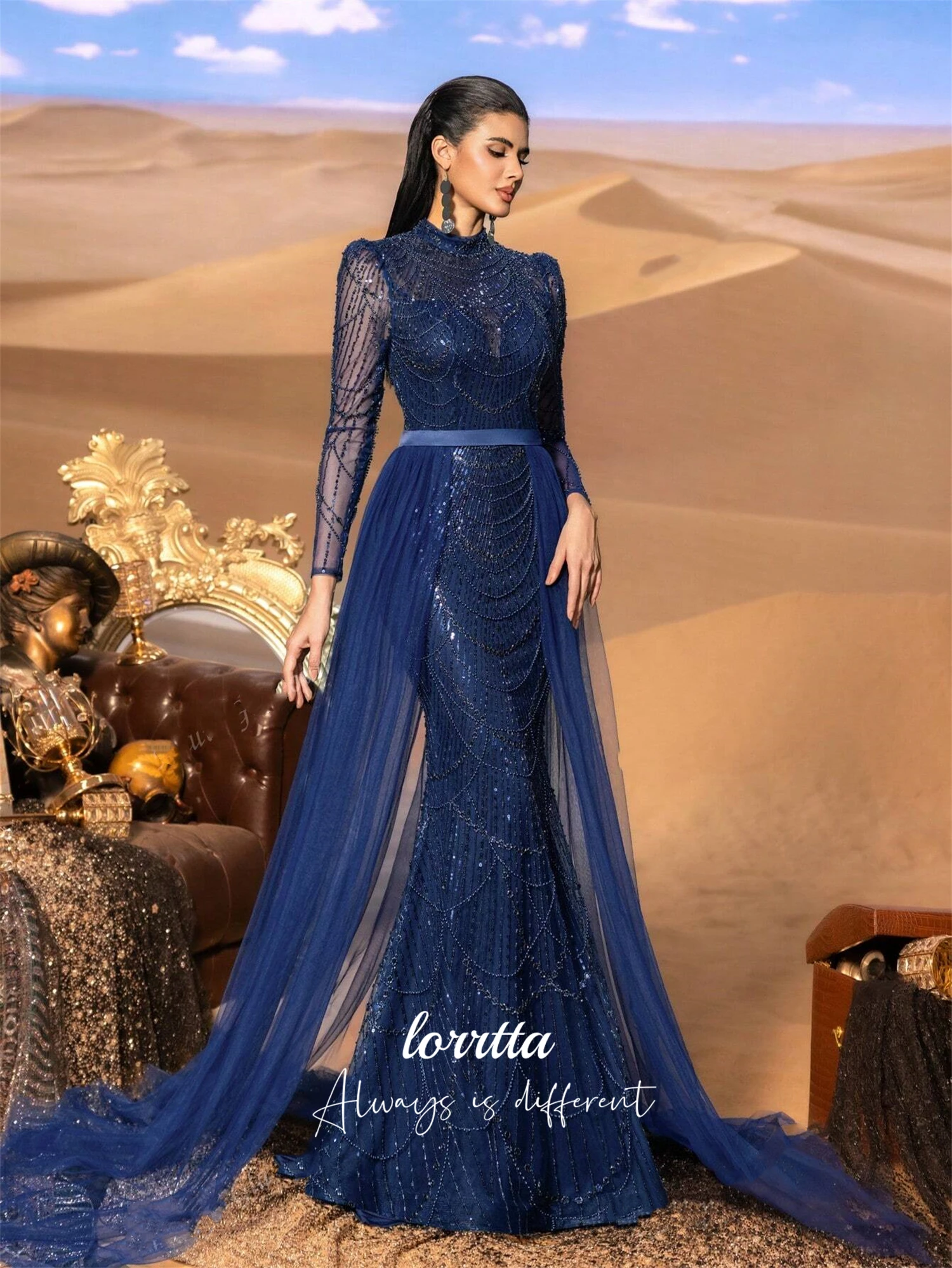 Lorrtta robe de soirée personnalisée robe de soirée de mariage robes de soirée élégantes de luxe pour Occasions spéciales robes de bal sirène