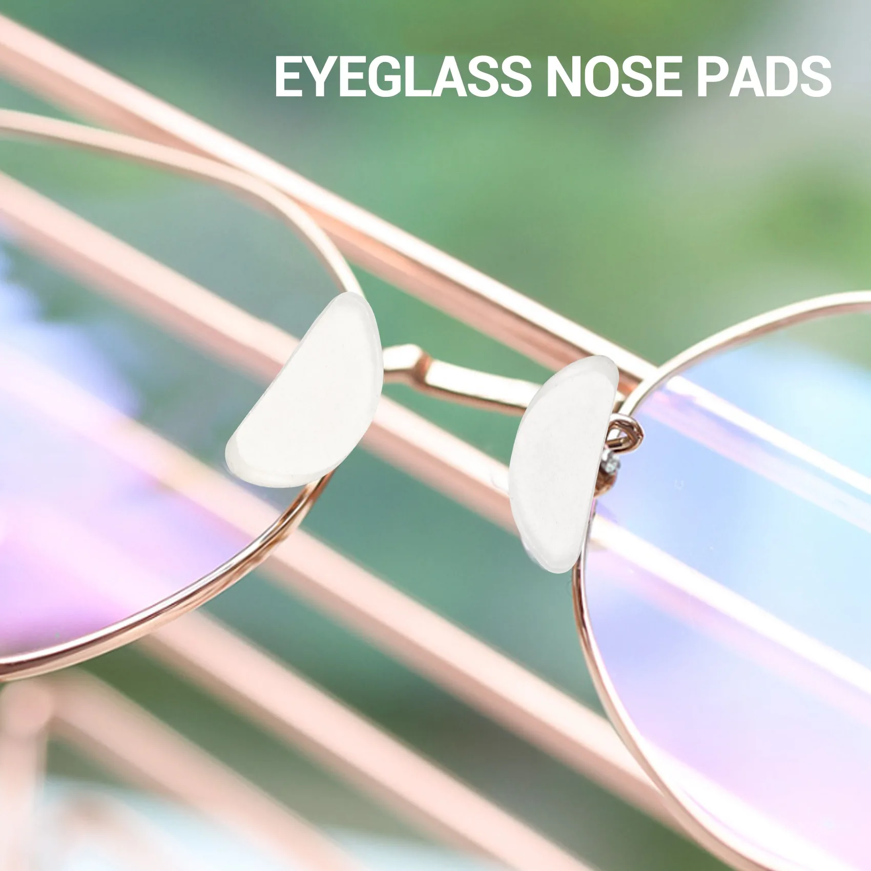 A67P-18 Pairs Eyeglasses Nose Pads Glasses Adhesive Silicone Anti-Slip Nosepads For Eyeglass Glasses Sunglasses (Transparent, 1.