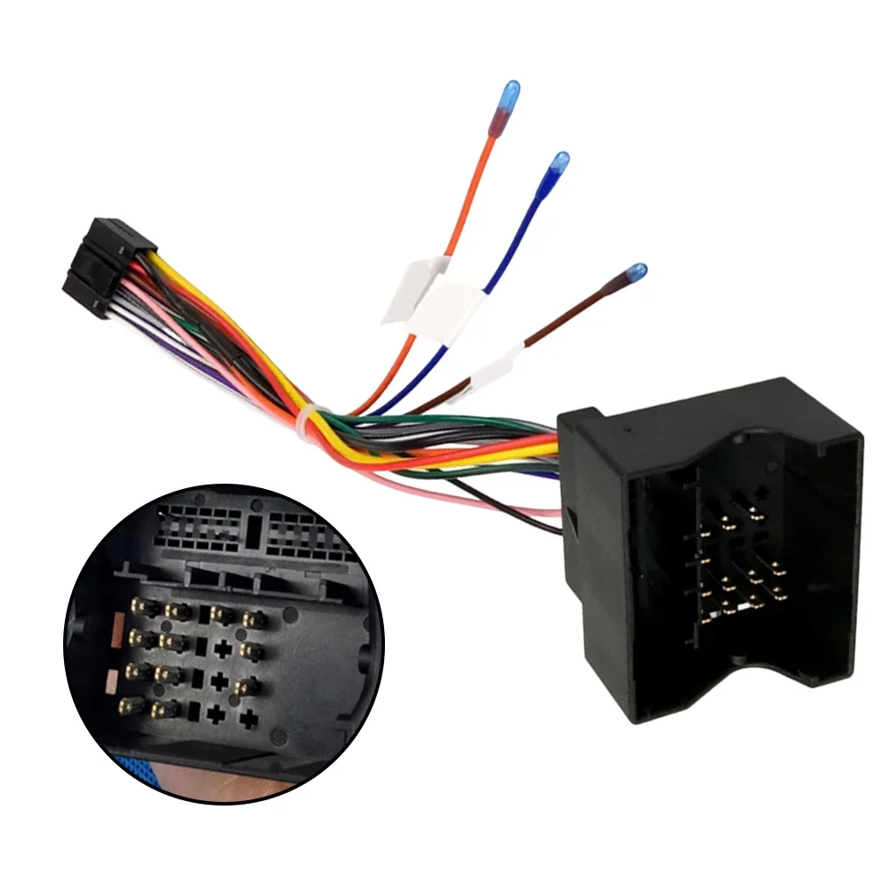 Antenna Adapter 16PIN Wiring Harness ABS Plastic Material Easy Installation Suitable For Sedan Models Car Audio Upgrade
