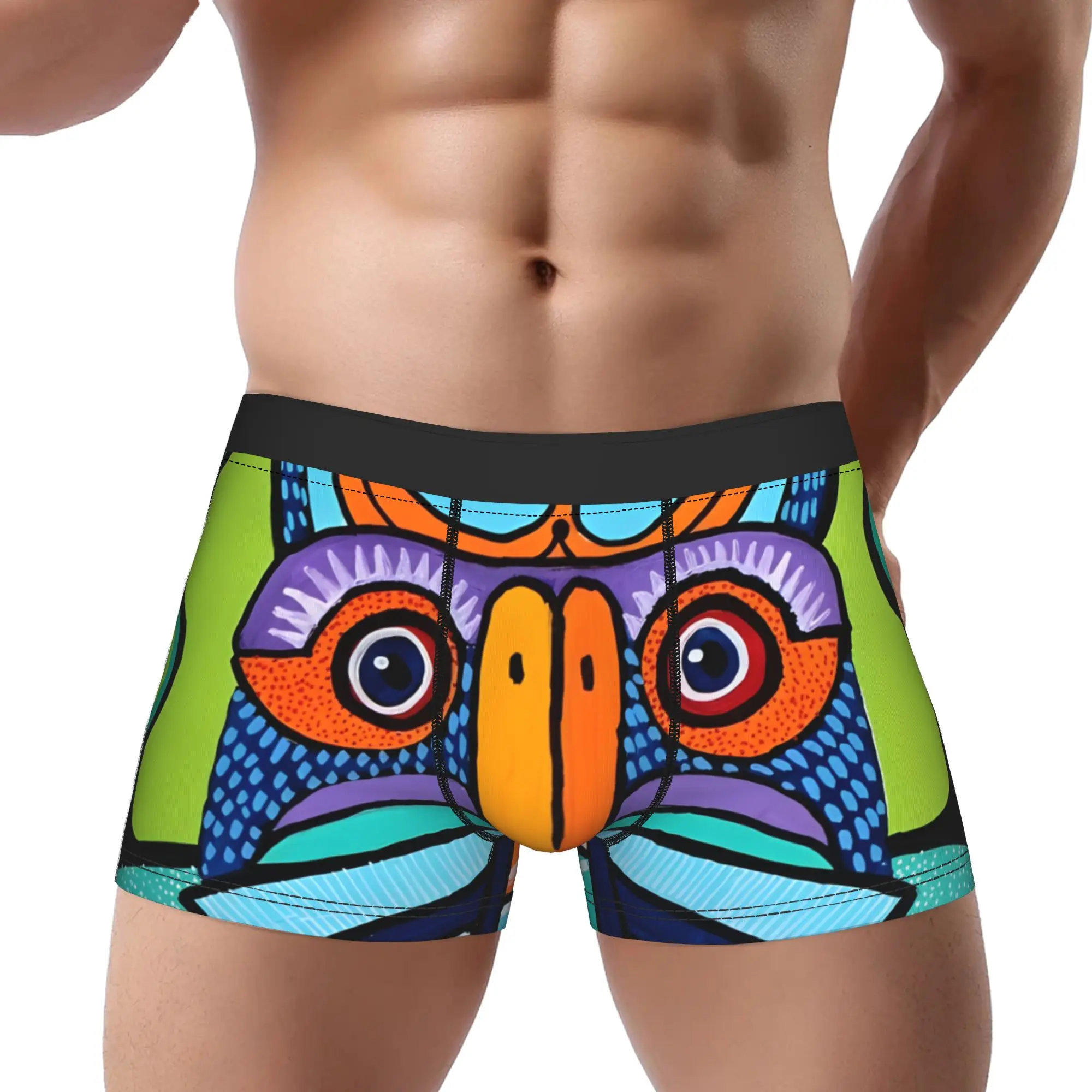 

Totem Underpants Breathbale Panties Man Underwear Totem Comfortable Shorts Boxer Briefs