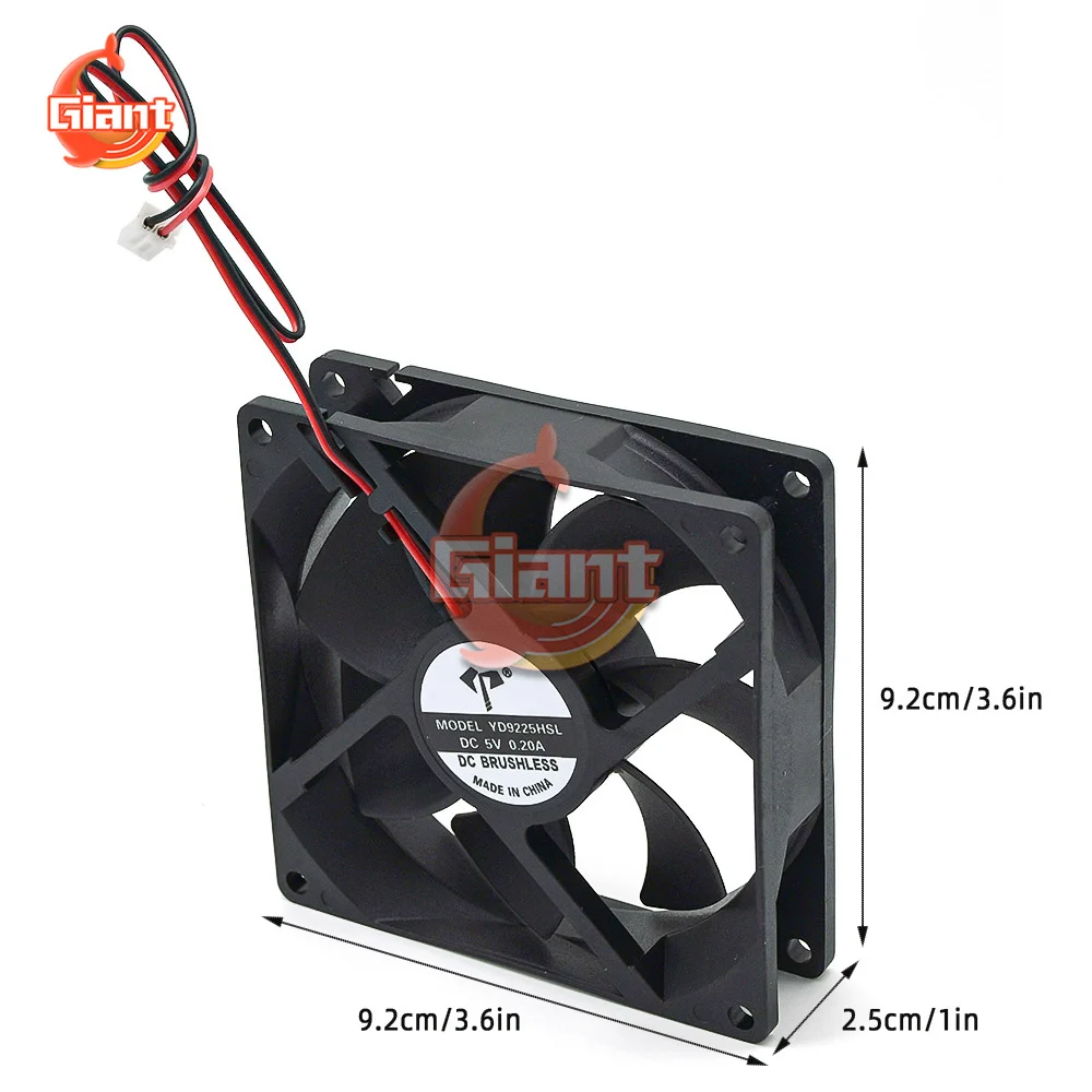 92mm 9225 Computer Case Cooling Fan 92x92x25mm DC 5V 12V 24V 2 PIN PC CPU Cooler Fan 90mm 9cm