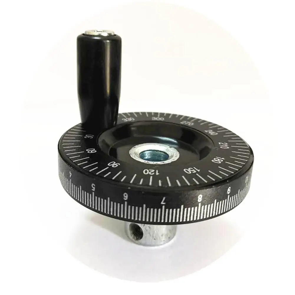 10 x 63 mm/8 x 63 mm/10 x 80 mm afgestudeerd handwiel met hoekschaal bakeliet frezen handwiel mechanische onderdelen