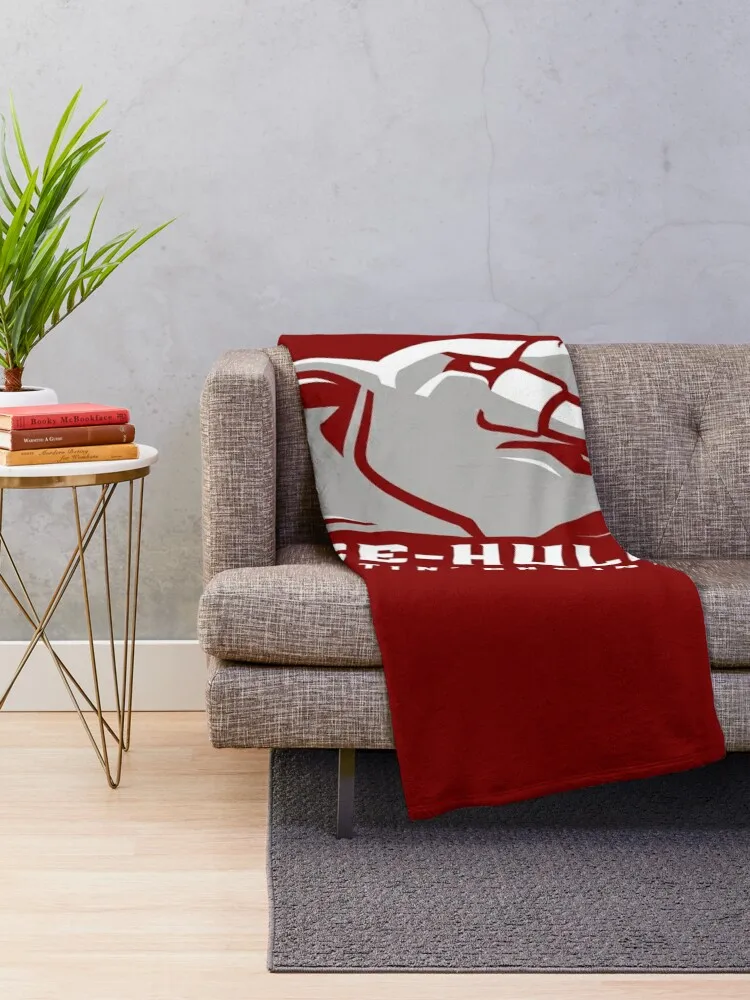 The Rose Hulman Fightin' Engineers Throw Blanket Plaid Warm Comforter Hair Blankets