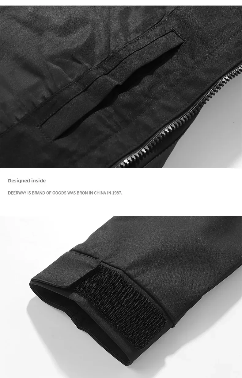 Men's Waterproof Jacket Spring Autumn Fashion Trendy Brands Work Style Outdoor Adventure Windproof Hooded Coat Men's stormcoat