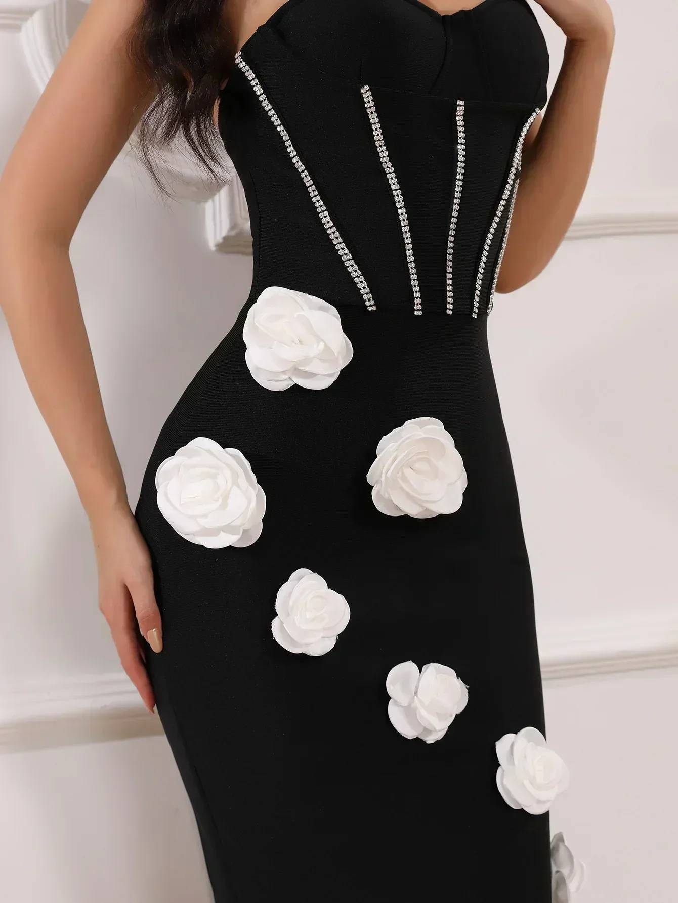 Women\\\'s Bandage Dress Black Bandage Dress High Quality Woman Bandage Dress Celebrity Banquet Dance Elegant Evening Dresses