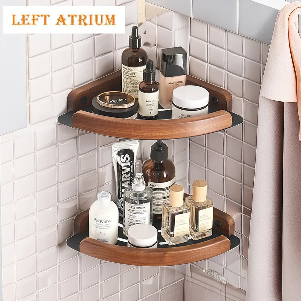 

Bathroom Storage Shelves, bathroom organizer Rack on wall,no drill bath shelf,shower corner organizer storage,household items