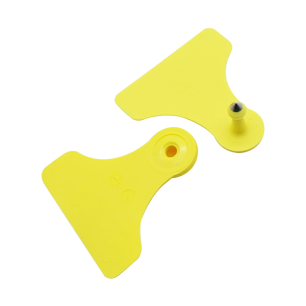 5 Pz 60*58mm Maiale Sow Bovini TPU Ear Tag Piastra Senza Parole Double-sided In Bianco Etichetta Numero Personalizzato Identificazione di Animali da Fattoria