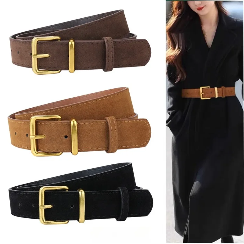 

1pcs Vintage Adjustable Women's PU Leather Belt Outdoor Casual Daily Wear Jeans Clothing Fashion Accessories