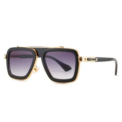 Vintage Luxury Brand Men Sunglasses Gradient Polarized Square Glasses Outdoor Driving Fashion Shades