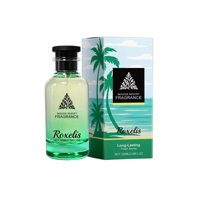 100ML 3.4FL.OZ Perfume para hombres EDP Acuático Romántico Eau de Parfum, Spray de fragancia de océano fresco de almizcle marino de lima para hombres Perfume