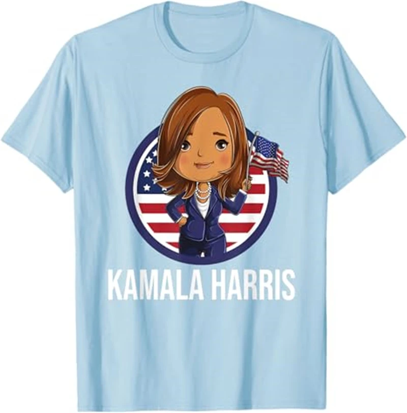 3D Print Kamala Harris Y2k Graphic T Shirts Men Women Kids Graphic Ice Tee Tops Summer Street Casual Harajuku Mens Funny T Shirt