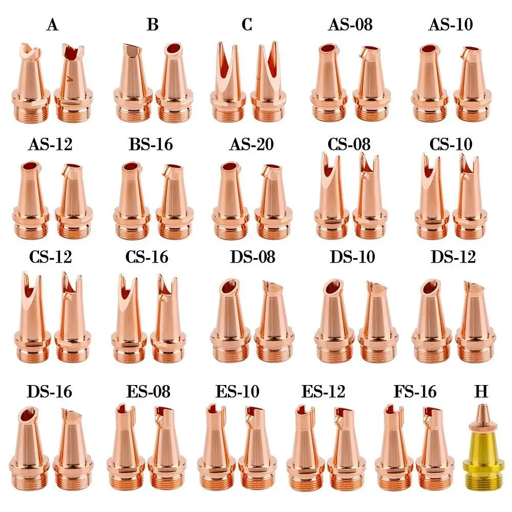 Bico de soldagem a laser, tocha de soldagem de cobre vermelho, bico laser portátil reforçado, consumíveis, acessórios de soldagem, ferramentas