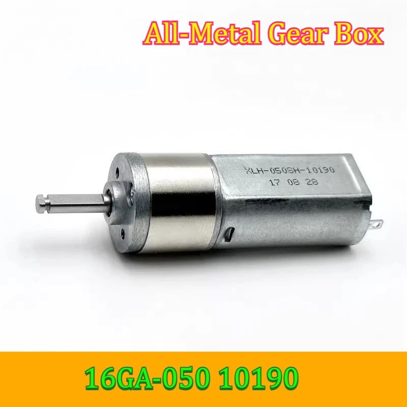 16GA-050 DC 3V 5V 6V 7.4V Mini Micro Metal Gearbox Gear Motor 50-130RPM Gear Reduction Electric Motor Round Motor Gear Reducer
