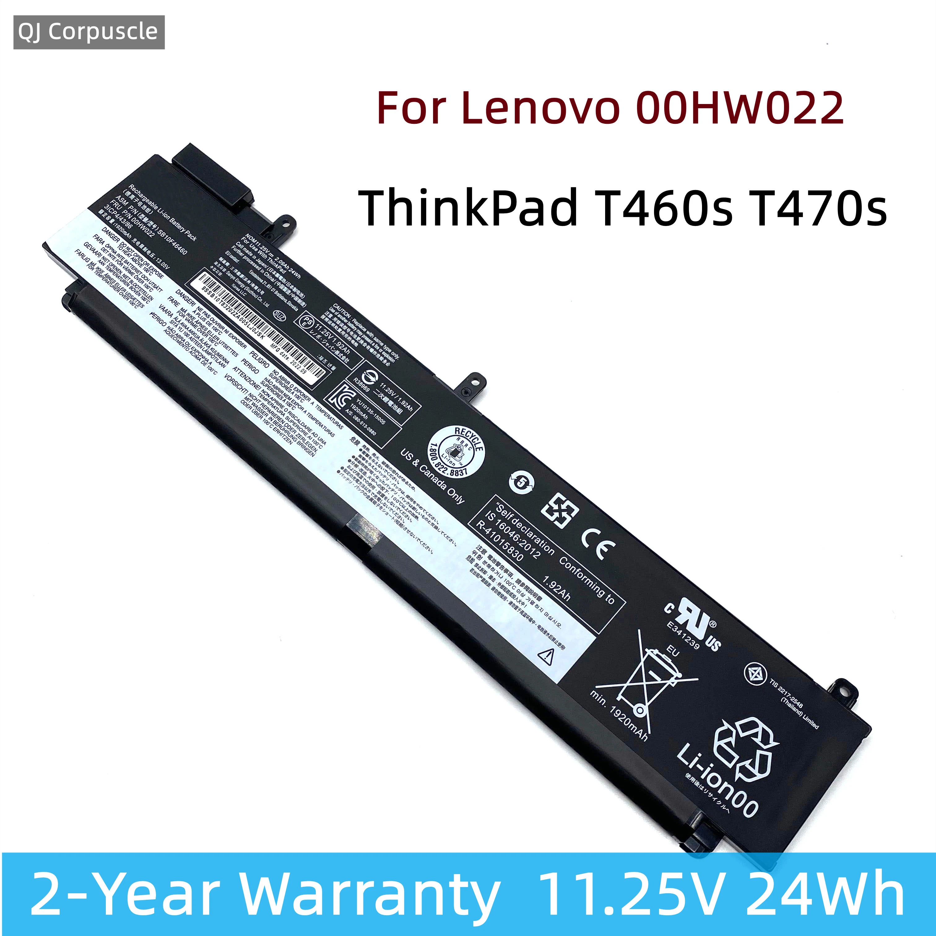 Новый оригинальный аккумулятор для ноутбука 00HW022 SB10F46460 для Lenovo ThinkPad T460s T470s 00HW023 SB10F46461 SB10F46474 00HW036 SB10F46475 Новый оригинальный аккумулятор для ноутбука 00HW022 SB10F46460 для Lenovo ThinkPad T460s T470s 00HW023 SB10F46461 SB10F46474 00HW036 SB10F46475