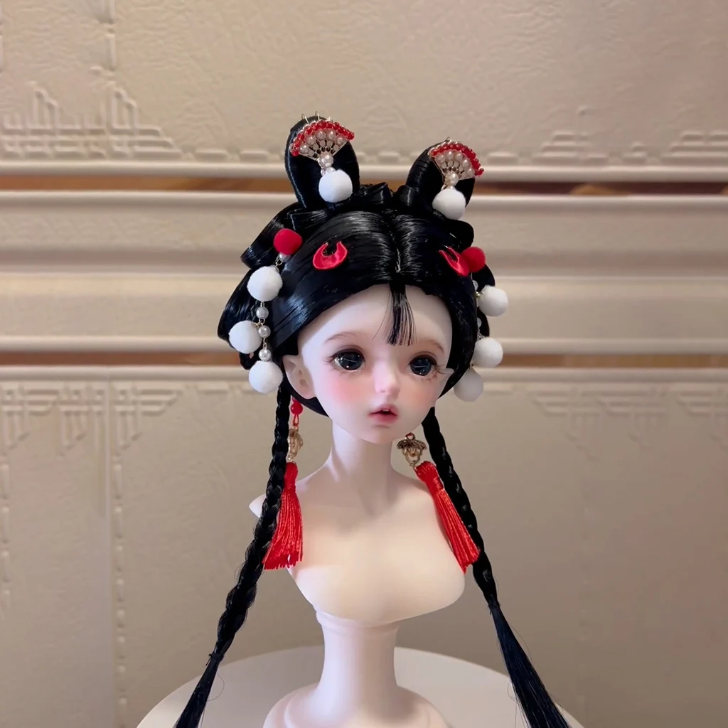 1/6 1/4 1/3 Costume antico BJD parrucca Hanfu fata capelli lunghi parrucche retrò per BJD/SD YOSD MSD SD13 ragazza SSDF accessori per bambole C2271