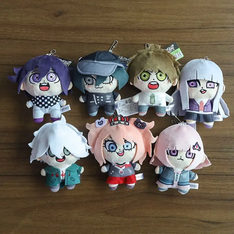 ダンガンロンパ-ヒナタハジメ-ナギト-コマエダ-qバージョン-ポケットぬいぐるみ-クロスボディバッグ-吊り下げ飾り-アニメ愛好家コレクション