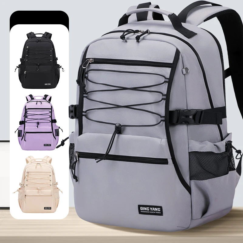 

Outdoor Climbing Backpack Multi-pockets Large Capacity Travel Hiking Trekking Shoulder Bag Student Communting Laptop Rucksack